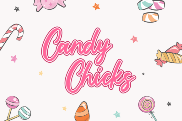 Candy Chicks Font - Featured Image