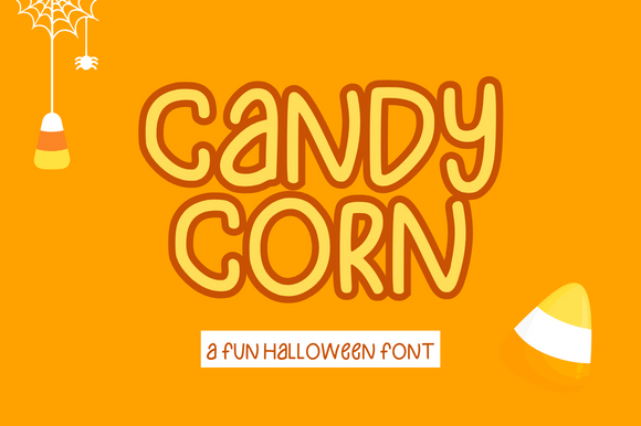 Candy Corn Font - Featured Image