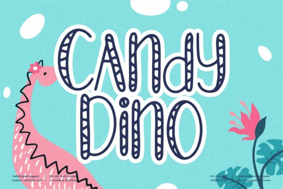 Candy Dino Font - Featured Image