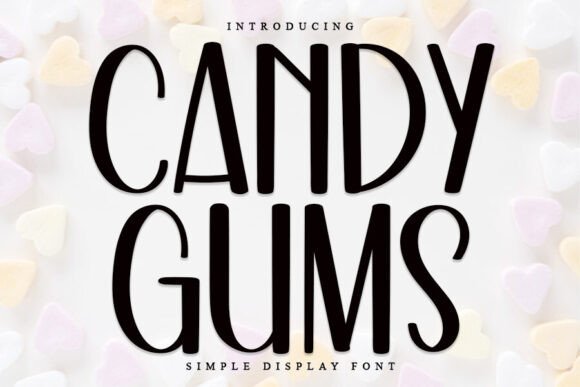 Candy Gums Font - Featured Image