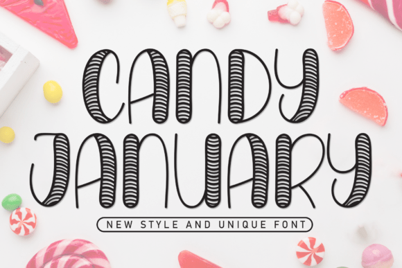 Candy January Font - Featured Image