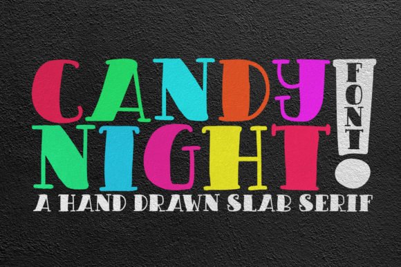 Candy Night Font - Featured Image