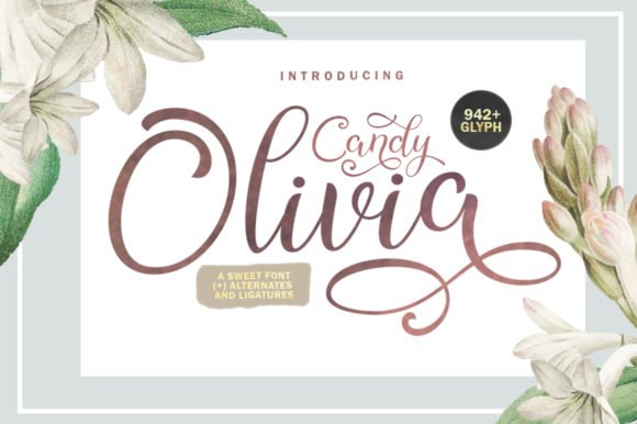 Candy Olivia Font - Featured Image