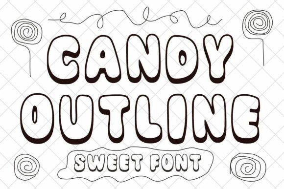 Candy Outline Font - Featured Image