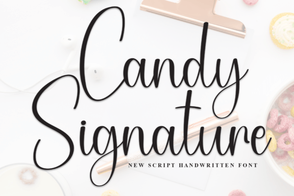 Candy Signature Font - Featured Image