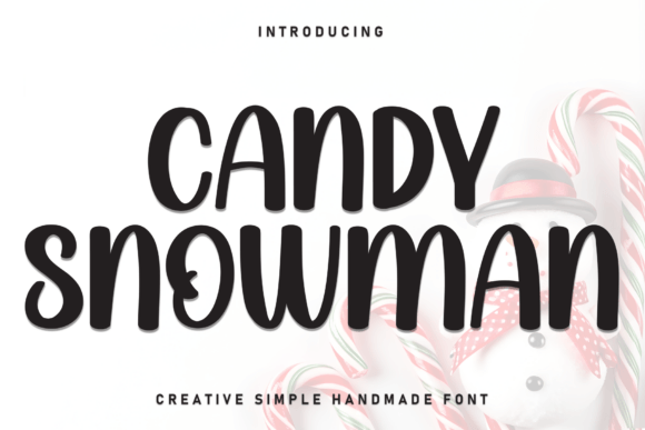 Candy Snowman Font - Featured Image