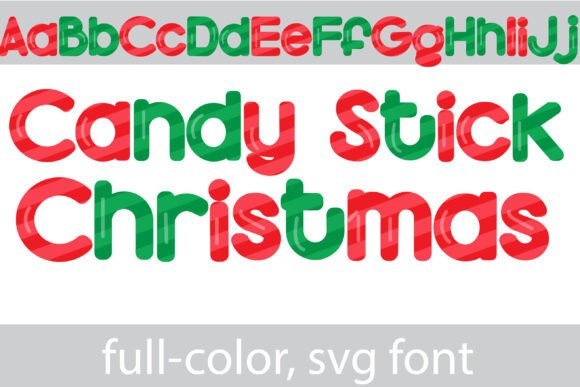 Candy Stick X-mas Font - Featured Image