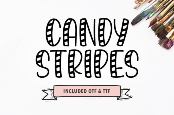 Candy Stripes Font - Featured Image