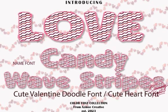 Candy Wave Stripes Font - Featured Image