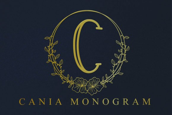 Cania Monogram Font - Featured Image