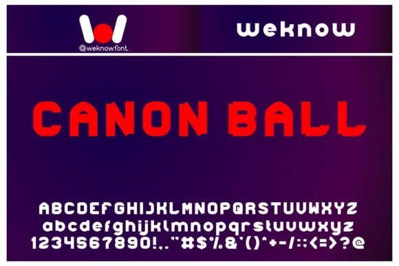 Canon Ball Font - Featured Image