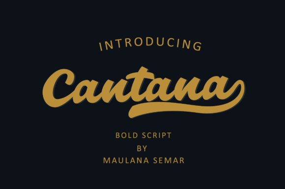 Cantana Script Font - Featured Image