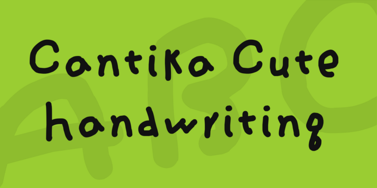 Cantika Cute Handwriting Font - Featured Image