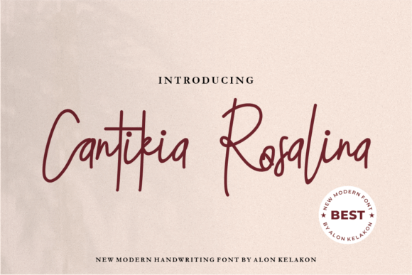 Cantikia Rosalina Font - Featured Image