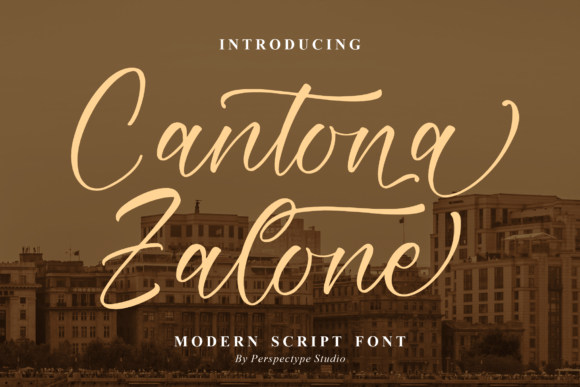 Cantona Zalone Font - Featured Image