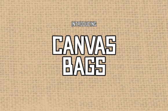 Canvas Bags Font - Featured Image