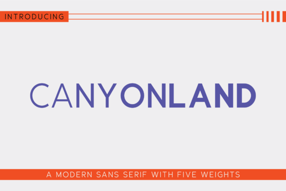 Canyonland Font - Featured Image