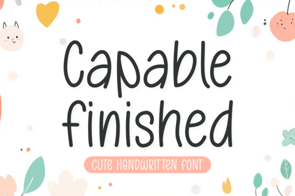 Capable Finished Font - Featured Image
