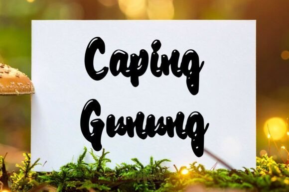 Caping Gunung Font - Featured Image