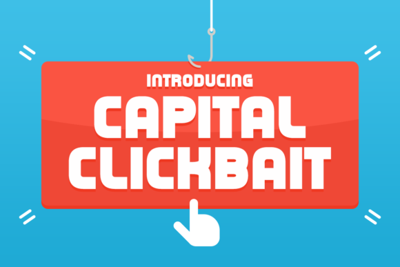 Capital Clickbait Font - Featured Image