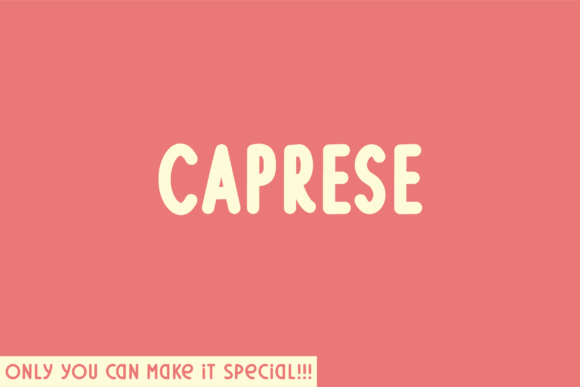 Caprese Font - Featured Image
