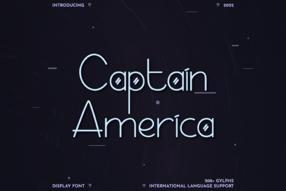 Captain America Font - Featured Image