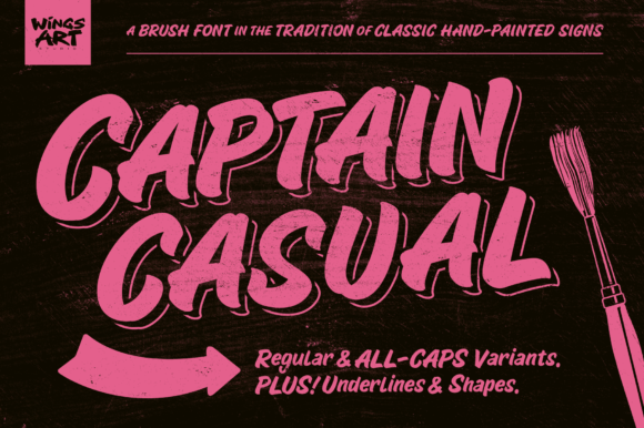 Captain Casual Font - Featured Image