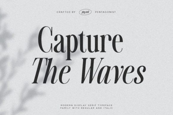 Captures the Waves Font - Featured Image