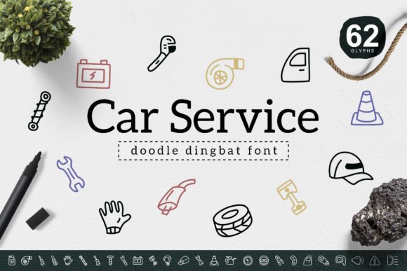 Car Service Font - Featured Image