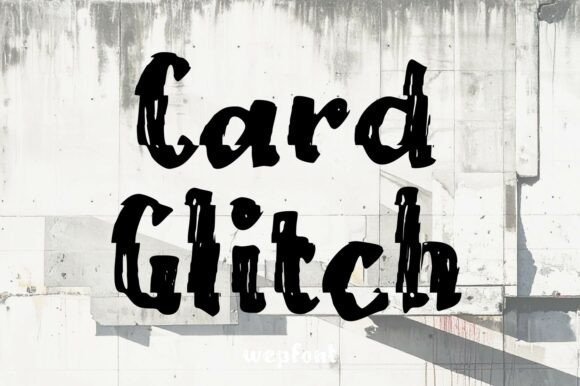 Card Glitch Font - Featured Image