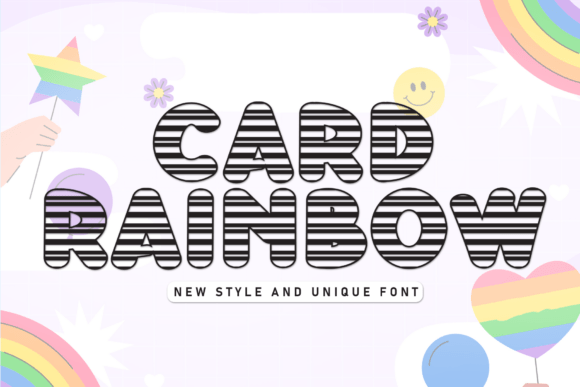 Card Rainbow Font - Featured Image