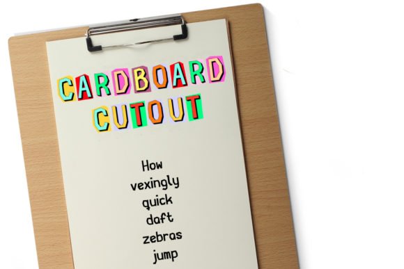 Cardboard Cutout Font - Featured Image