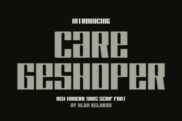 Care Geshoper Font - Featured Image