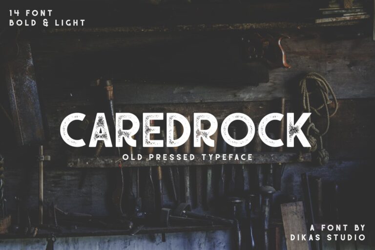 Caredrock Font - Featured Image