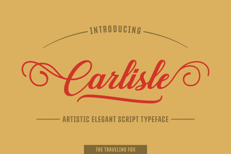 Carlisle Font - Featured Image