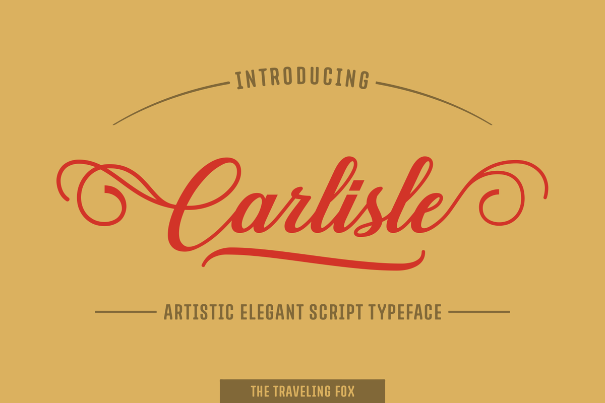 Carlisle Font - Featured Image