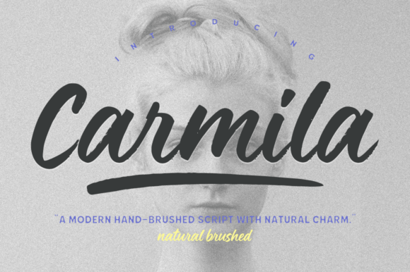 Carmila Brush Font - Featured Image