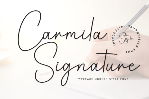 Carmila Signature Font - Featured Image