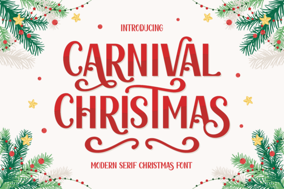 Carnival Christmas Font - Featured Image