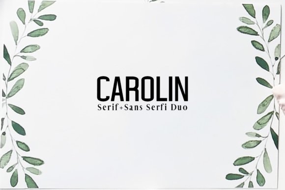Carolin Duo Font - Featured Image
