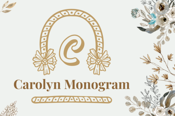 Carolyn Monogram Font - Featured Image