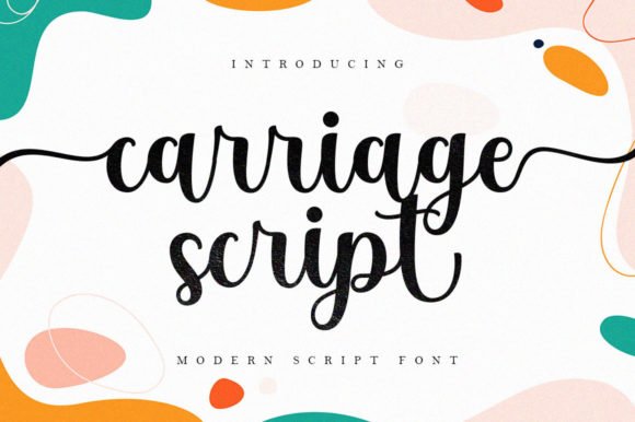 Carriage Script Font - Featured Image