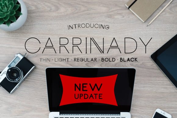 Carrinady Font - Featured Image
