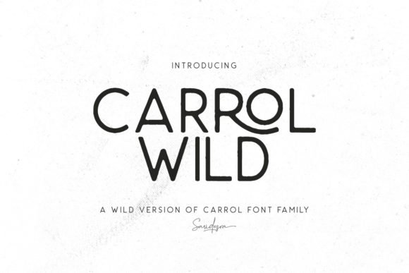 Carrol Wild Font - Featured Image