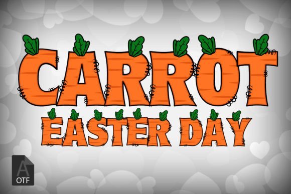 Carrot Easter Day Font - Featured Image