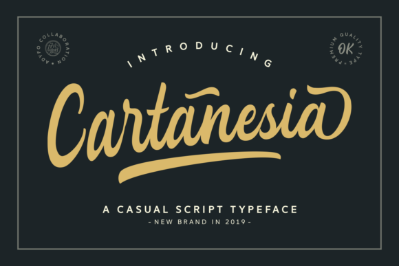 Cartanesia Font - Featured Image