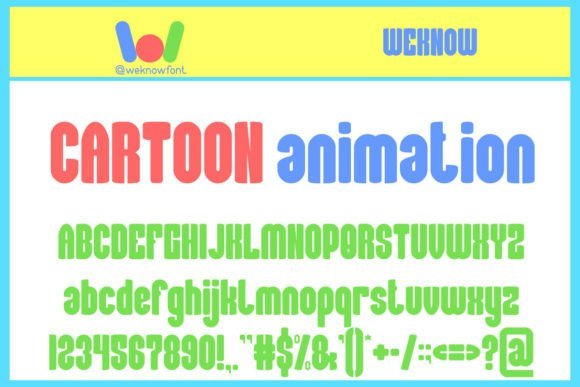 Cartoon Animation Font - Featured Image
