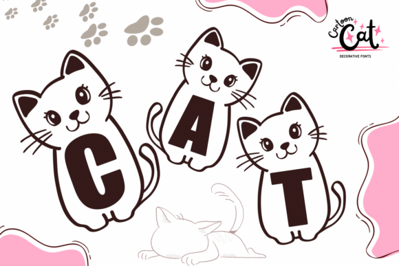 Cartoon Cat Font - Featured Image