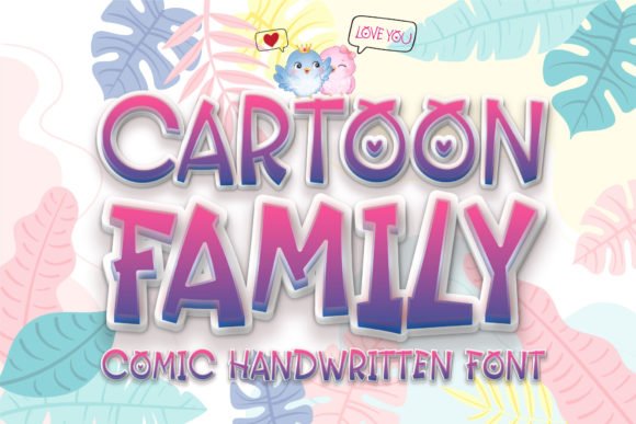 Cartoon Family Font - Featured Image
