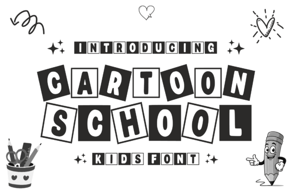 Cartoon School Font - Featured Image
